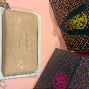 Tory Burch Tan Leather Wallet